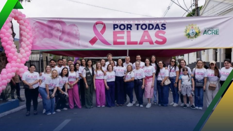 Com presença da governadora Mailza, ação do Outubro Rosa oferece serviços de saúde, cidadania e assistência social às mulheres em Rio Branco